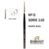 Pincel Rembrandt corto S/110 Marta Roja Nº 0