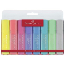 Set 8 marcadores Fluor Pastel FABER TEXLINER 46 Surtidos