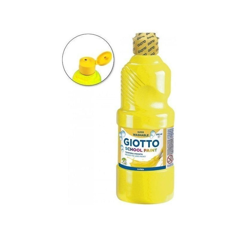 Tempera Giotto School Paint 500 ml (02) Amarillo