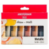 Set acrílico Amsterdam 6x20 ml Metálicos