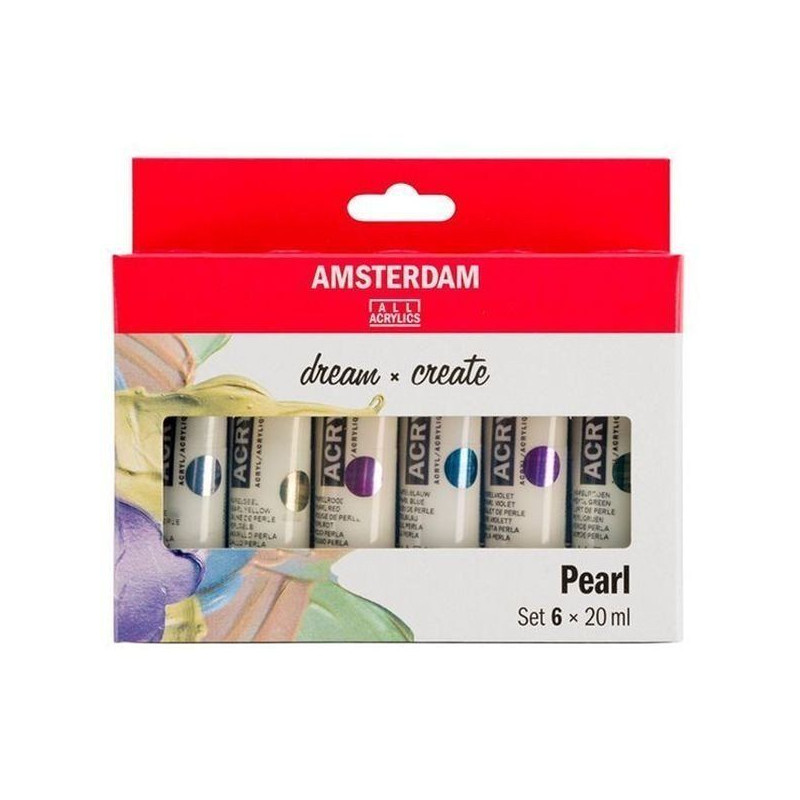 Set acrílico Amsterdam 6x20 ml Perlados