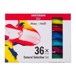 Set Acrílico Amsterdam 36 tubos de 20 ml