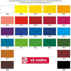 SET GOUACHE 24 TUBOS 12 ml TALENS ART CREATION