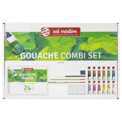 SET COMBI GOUACHE 12 TUBOS+ACCES.TALENS ART CREAT.