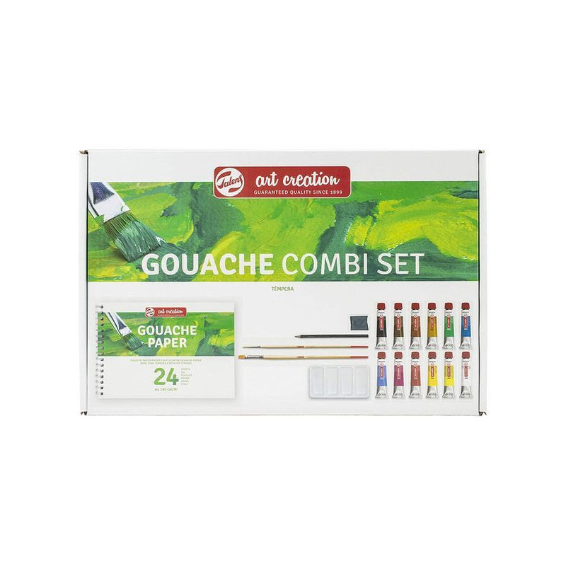 SET COMBI GOUACHE 12 TUBOS+ACCES.TALENS ART CREAT.