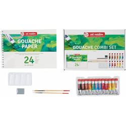 SET COMBI GOUACHE 12 TUBOS+ACCES.TALENS ART CREAT.