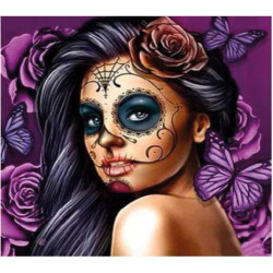 PINTAR POR NUMEROS ACRILICO 8100 BELLEZA CATRINA