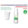 PACK 25 VASOS CARTON BIODEGRADABLE 200 cc.