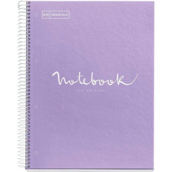 CUADERNO A4 NOTEBOOK-1 FORRADO 5x5 LAVANDA