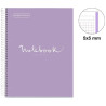 CUADERNO A4 NOTEBOOK-1 FORRADO 5x5 LAVANDA