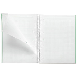 CUADERNO A4 NOTEBOOK-1 FORRADO 5x5 MENTA