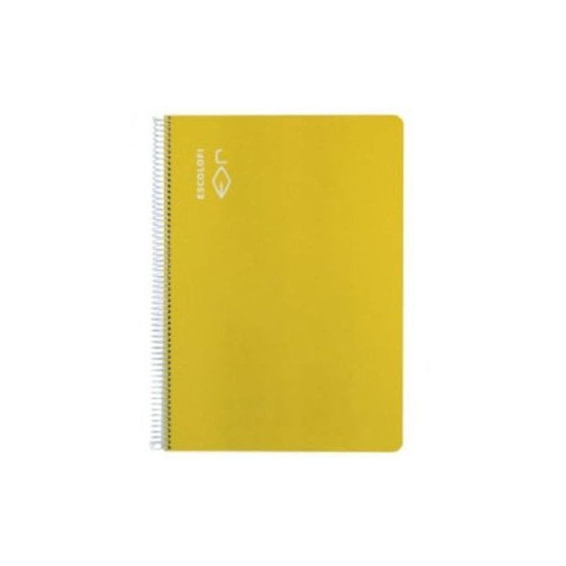 CUADERNO ESCOLOFI 50 Hj. CUARTO LISO AMARILLO