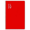 CUADERNO ESCOLOFI 50 Hj. CUARTO LISO ROJO