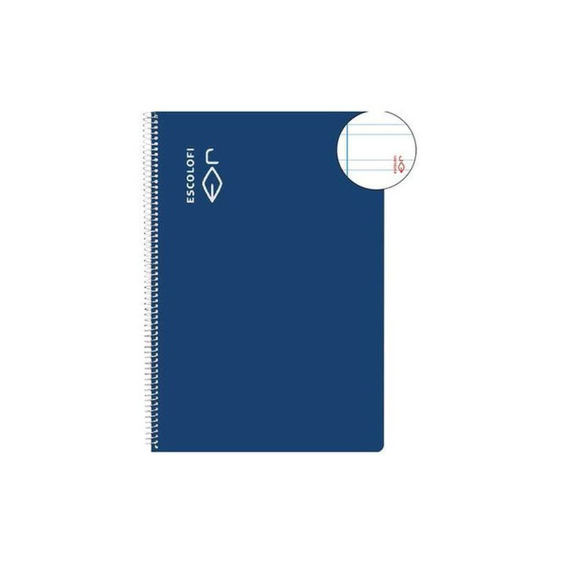 CUADERNO ESCOLOFI TAPA DURA 50 Hj. 4º PAUTA 3,5 AZUL