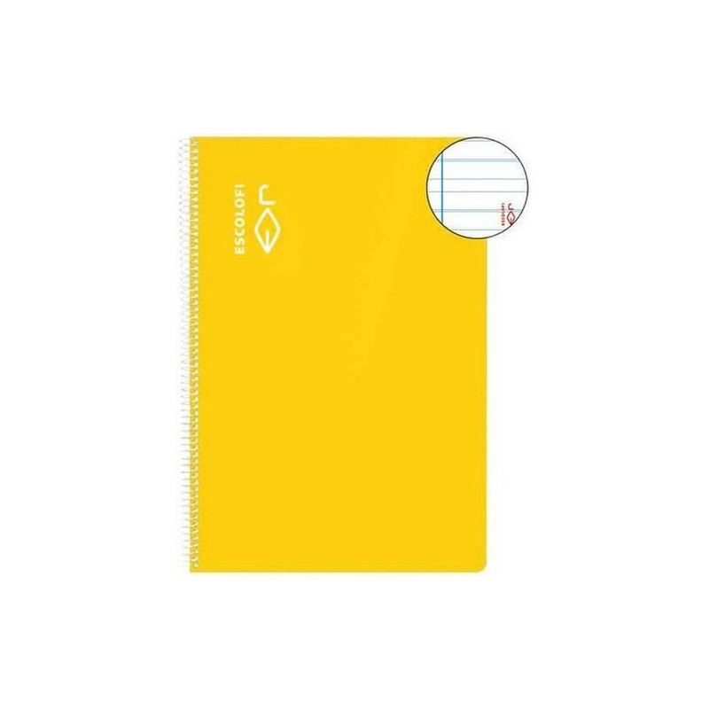 CUADERNO ESCOLOFI TAPA DURA 50 Hj. 4º MONTESS. 3,5 AMARILLO