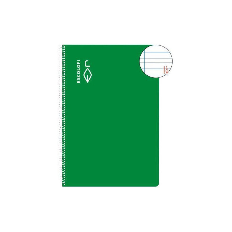 CUADERNO ESCOLOFI T/DURA 50 Hj. CUARTO MONTESSORI 3,5 VERDE