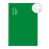 CUADERNO ESCOLOFI T/DURA 50 Hj. CUARTO CUADROS 4x4 VERDE