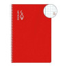 CUADERNO ESCOLOFI T/DURA 50 Hj. CUARTO CUADROS 5x5 ROJO