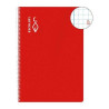 CUADERNO ESCOLOFI T/DURA 50 Hj. CUARTO CUADROS 6x6 ROJO