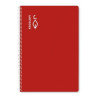 CUADERNO ESCOLOFI T/DURA 50 Hj. FOLIO LISO ROJO