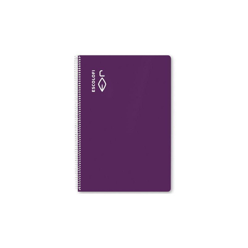 CUADERNO ESCOLOFI T/DURA 50 Hj. FOLIO LISO VIOLETA