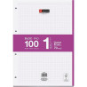 RECAMBIO A4 NOTEBOOK 100 Hj. 70 gr CUAD. 5x5 FUCSIA