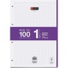 RECAMBIO A4 NOTEBOOK 100 Hj. 70 gr CUAD. 5x5 VIOLETA