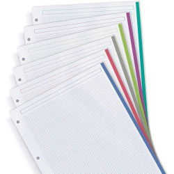 RECAMBIO A4 NOTEBOOK 6 COLORES 120 Hj. 70 gr 5x5