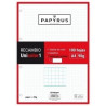 RECAMBIO A4 UNI-1 PAPYRUS 100 Hj. 90 gr 5x5 ROJO