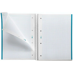 CUADERNO A4 NOTEBOOK-1 POLIPROPILENO 5x5 TURQUESA