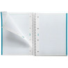 CUADERNO A4 NOTEBOOK-1 POLIPROPILENO 5x5 TURQUESA