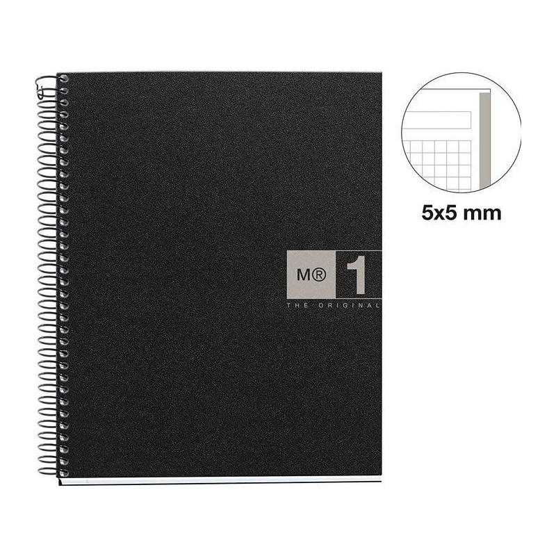 CUADERNO A4 NOTEBOOK-1 POLIPROPILENO 5x5 TURQUESA