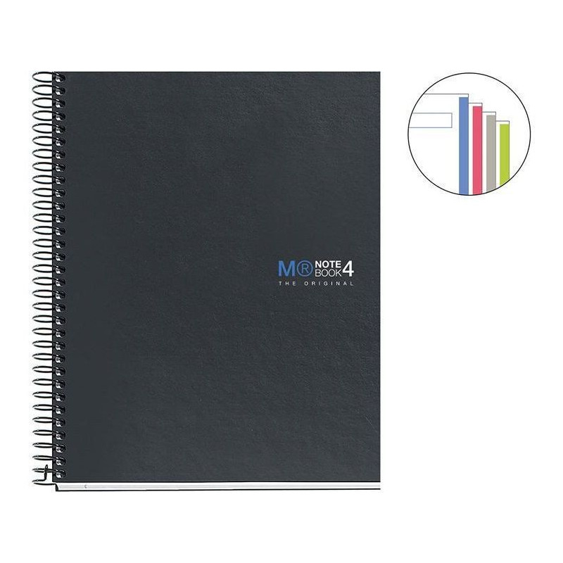 CUADERNO A5 NOTEBOOK-4 160 Hj. GRAFITO LISO