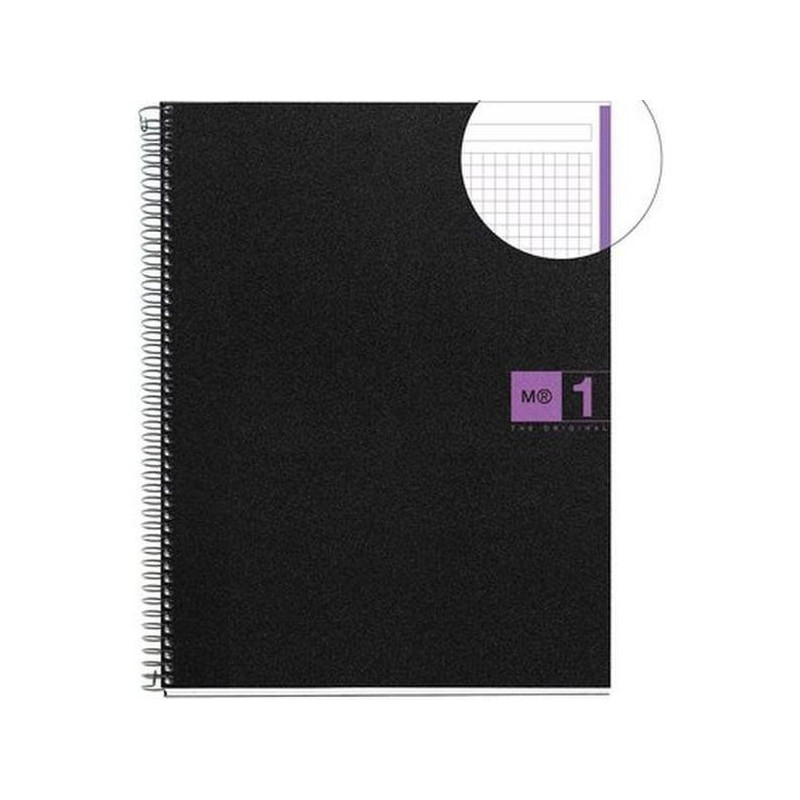 CUADERNO A4 NOTEBOOK-1 POLIPROPILENO 5x5 TURQUESA