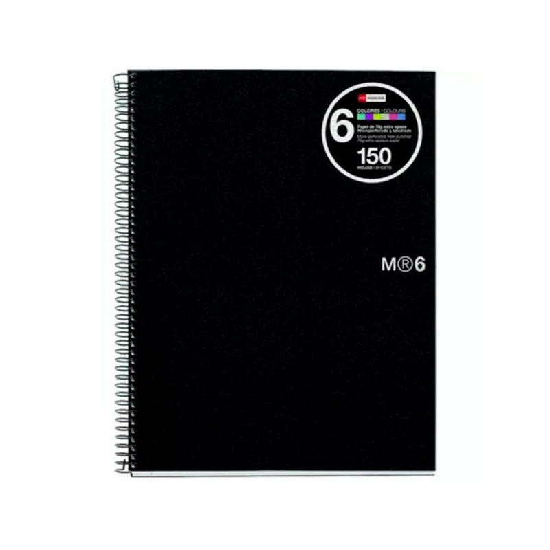 CUADERNO A4 NOTEBOOK-6 POLIPR. 150 Hj. CUADROS 5x5