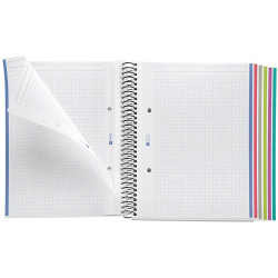 CUADERNO A5 NOTEBOOK-6 POLIPR. 150 Hj. CUADROS 5x5