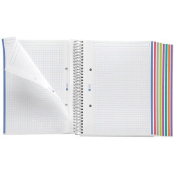 CUADERNO A5 NOTEBOOK-8 POLIPR. 200 Hj. CUADROS 5x5