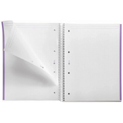 CUADERNO A4 NOTEBOOK-1 FORRADO PUNTOS LAVANDA