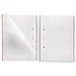 CUADERNO A5 NOTEBOOK-1 FORRADO PUNTOS ROSA