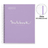 CUADERNO A5 NOTEBOOK-1 FORRADO PUNTOS LAVANDA