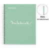 CUADERNO A5 NOTEBOOK-1 FORRADO PUNTOS MENTA