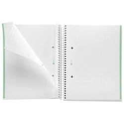 CUADERNO A5 NOTEBOOK-1 FORRADO PUNTOS MENTA