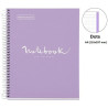 CUADERNO A4 NOTEBOOK-1 FORRADO PUNTOS LAVANDA