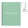 CUADERNO A4 NOTEBOOK-1 FORRADO PUNTOS MENTA