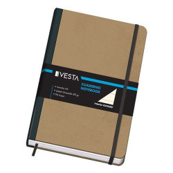 CUADERNO CARTONE A5 VESTA NATURE 1 LINEA