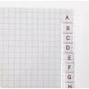 CUADERNO INDICE ESPIRAL 100 Hj. CUADROS 5x5 ROJO