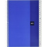 CUADERNO INDICE ESPIRAL 100 Hj. CUADROS 5x5 AZUL