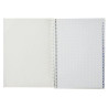 CUADERNO INDICE ESPIRAL 100 Hj. CUADROS 5x5 AZUL