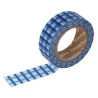 WASHI TAPE PAPEL 15mm 10m IN-17446 CUADROS AZUL