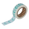 WASHI TAPE PAPEL 15mm 10m IN-17414 FLECHAS AZULES